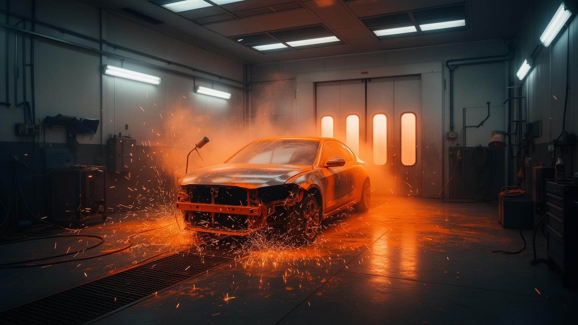 Rippers Body Shop interior